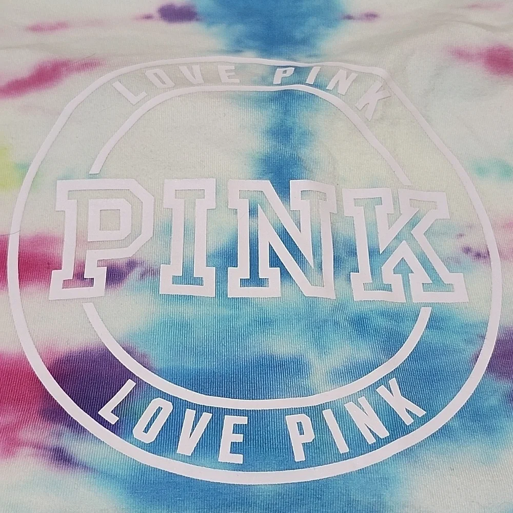 VS PINK 2021 TIE-DYE HIGH-WAIST BIKE SHORT XL
